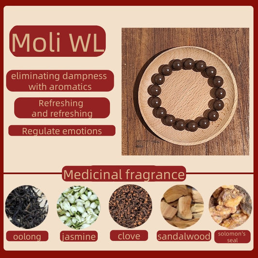 (Mo Li WL)Zen fragrance beads. The mysterious fragrance of the East. Ancient fragrance recipe bracelet