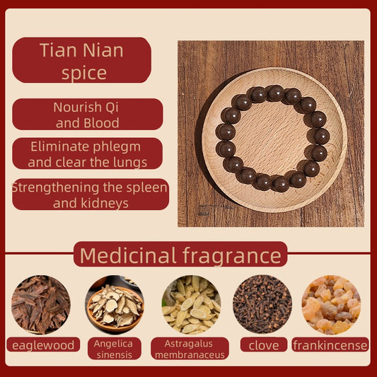 (Tian Nian)Zen fragrance beads. The mysterious fragrance of the East. Ancient fragrance recipe bracelet