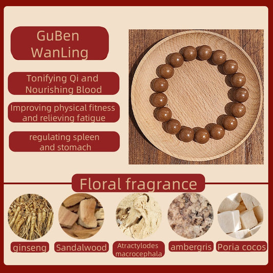 (Gu Ben Wan Ling)Zen fragrance beads. The mysterious fragrance of the East. Ancient fragrance recipe bracelet