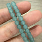 Natural Grade A Blue Water Jadeite(6mm)  Light blue round bead bracelet