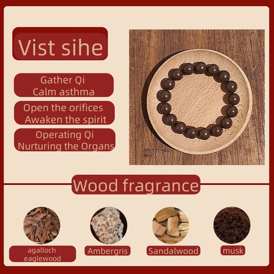 (Vist SiHe)Zen fragrance beads. The mysterious fragrance of the East. Ancient fragrance recipe bracelet