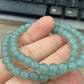 Natural Grade A Blue Water Jadeite(6mm)  Light blue round bead bracelet