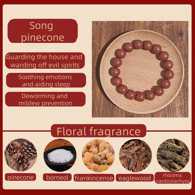 (Song Ta)Zen fragrance beads. The mysterious fragrance of the East. Ancient fragrance recipe bracelet