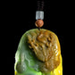 (Unique) Natural Jade Dragon King & Dragon Ball Pendant Carved by a Famous Master