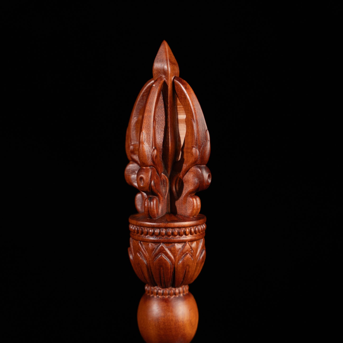 Lightning strike jujube wood demon slaying pestle ornament, diamond pestle, Tibetan Buddhist artifact finely carved