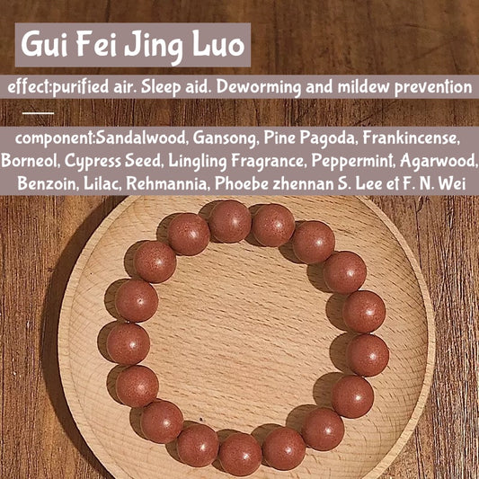 (Gui Fei Jing Luo)Zen fragrance beads. The mysterious fragrance of the East. Ancient fragrance recipe bracelet
