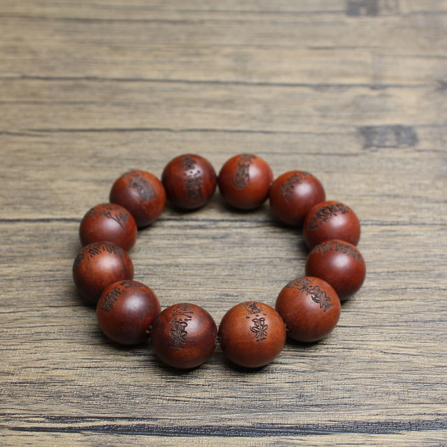 Lightning strike jujube wood talisman bracelet 2.0mm, twelve secret talisman bracelets, old material, dark color to ensure safety