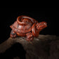 Lightning strike jujube wood carving Xuanwu Dragon Turtle Feng Shui ornament, rich and unparalleled in the world