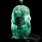 (Unique) Natural Jadeite 3D Dragon King & Dragon Ball Pendant Carved by a Famous Master