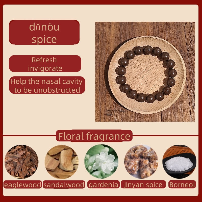 (DuNou)Zen fragrance beads. The mysterious fragrance of the East. Ancient fragrance recipe bracelet