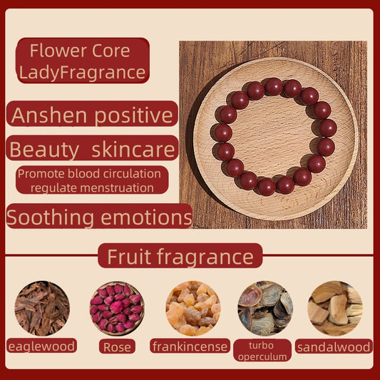 (Flower Core FR)Zen fragrance beads. The mysterious fragrance of the East. Ancient fragrance recipe bracelet