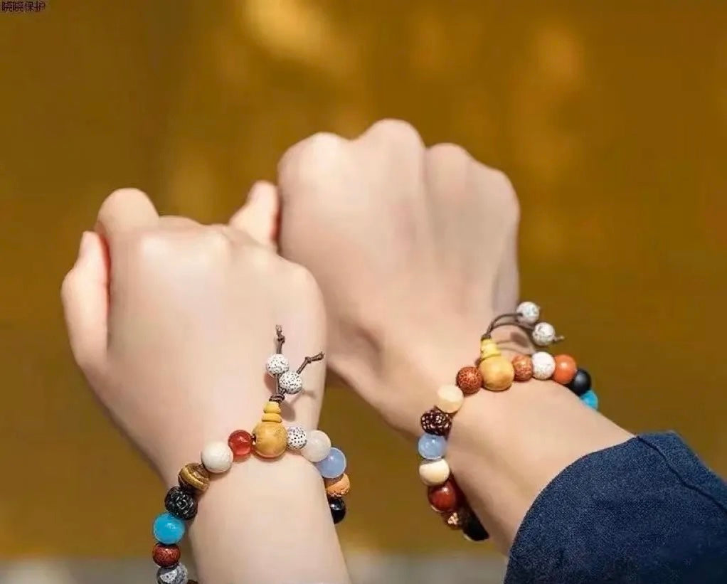 Spiritual energy blessing eighteen seed bracelet - from a millennium temple