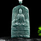 (Unique) Natural Jade Buddha Pendant Carved by a Famous Master