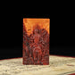 Lightning strike jujube wood double-sided carving Zhao Gongming (God of Wealth) talisman Taoist artifact pendant