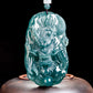 (Unique) Natural Jadeite 3D Dragon King & Dragon Ball Pendant Carved by a Famous Master