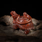 Lightning strike jujube wood carving Xuanwu Dragon Turtle Feng Shui ornament, rich and unparalleled in the world
