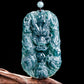 (Unique) Natural Jade Nine Dragons Pendant Carved by a Famous Master