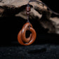 Lightning Strike Zaomu Qiankun Circle 35mm Pendant Yin Yang Integrated Handmade Non Splicing Taoist Artifact Necklace