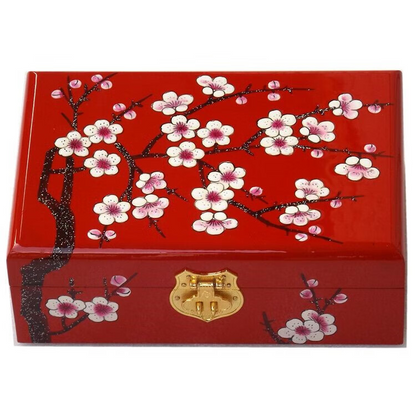 Natural lacquer handmade jewelry box