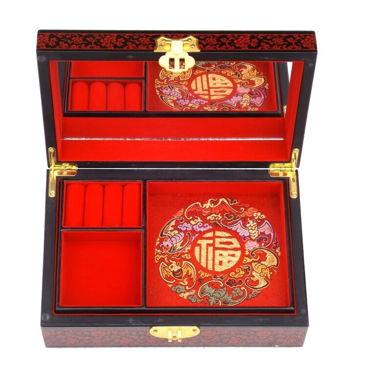 Natural lacquer handmade jewelry box