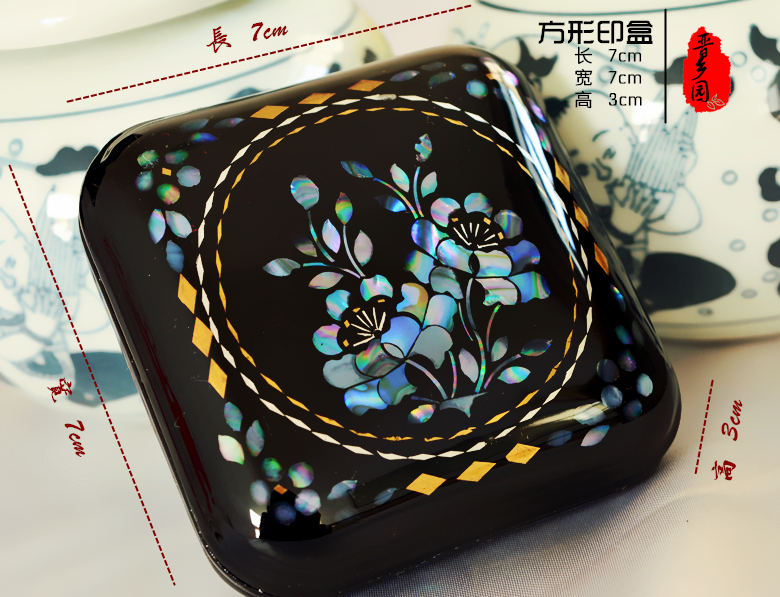 Small Size Mother-of-pearl lacquer multi-layer jewelry box gift storage box