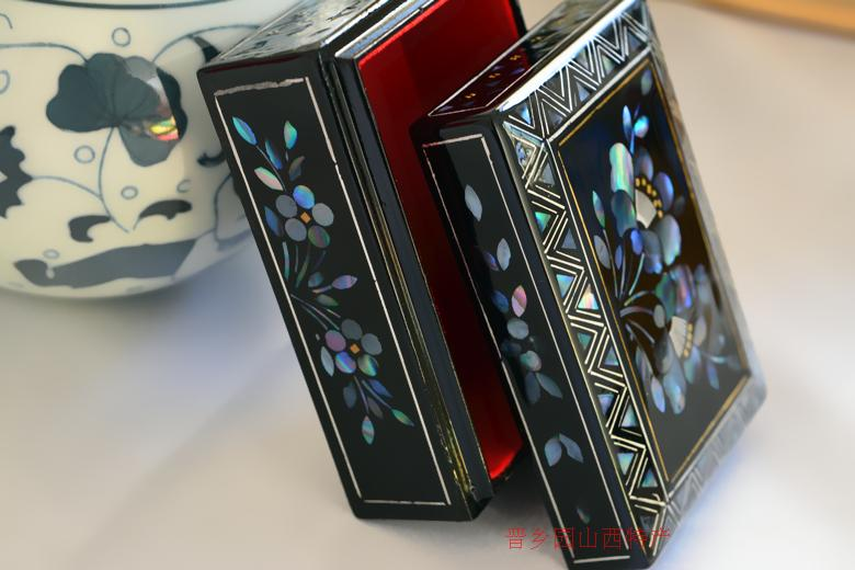 Small Size Mother-of-pearl lacquer multi-layer jewelry box gift storage box