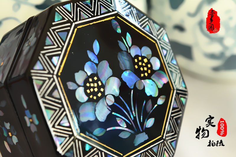 Small Size Mother-of-pearl lacquer multi-layer jewelry box gift storage box
