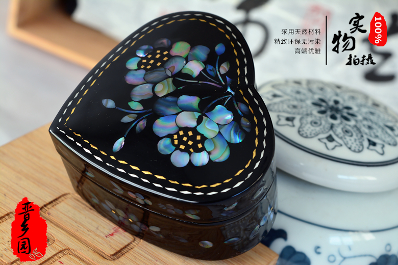 Small Size Mother-of-pearl lacquer multi-layer jewelry box gift storage box